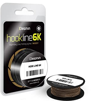 Karpfen Vorfach Schnur 35 lbs Hook Line 6K 20 m Schlamm