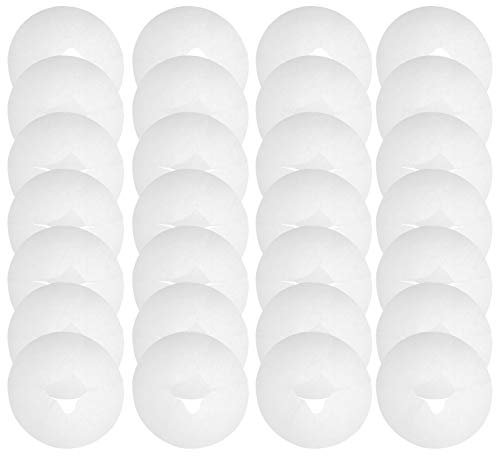 Ciieeo White Bed Sheet 100Pcs Disposable Face Massage Pads Face Cradle Covers Massage Face Covers for Massage Tables& Massage Chairs Round Pillow Covers (11in/28.5cm)