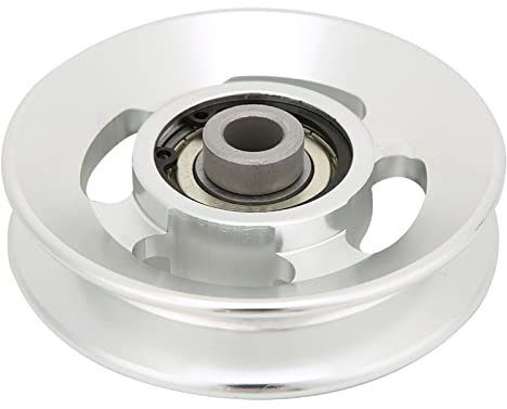 Akozon Riemenscheibe, Home Gym Attachments Übungs-Krafttrainingszubehör 115 Mm Fitness-Riemenscheibe aus Aluminiumlegierung (Durchmesser 90mm)