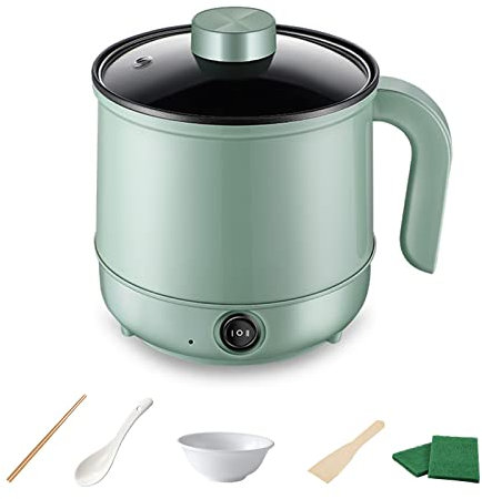 Mini casserole électrique, multifonction portable, antiadhésive, poêle à frire électrique de 1,7 L, pour cuisson à la vapeur, frite, cuite à la poêle, cuite à la vapeur, braisée