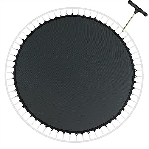 EUPXRHY Trampolin Sprungtuch für Trampoline Ø 305 cm, mit 56 Ösen und 140 mm Federlänge, PP Trampolin Ersatzteile Sprungmatte 8-Fach Naht, incl. Federspanner,305cm 56 Anneaux