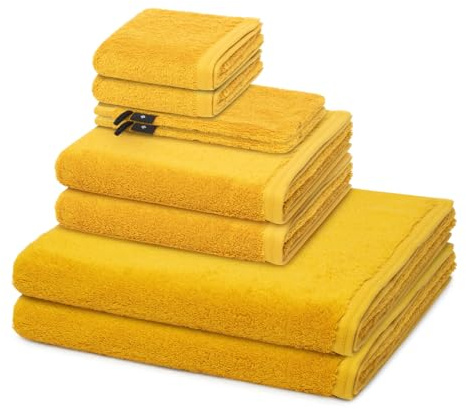 Vossen - 8 teiliges Frottier-Set - Vegan Life (2 X Wasch- 2 X Gäste- 2 X Dusch- 2 X Handtuch im Set) - 580 g/m2 - Baumwolle - Frottee - saugstark - weich und flauschig - Salamander