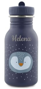 Ma Fabrique Perso - Gourde Métallique (350mL) - Enfant - Personnalisable (Pingouin)