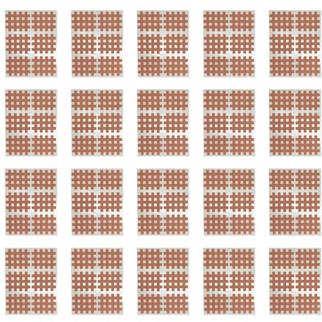 Generic 20 Stück Muscle Patch, Muscle Support Grid Tape Wasserdichter Sport Tapes Aufkleber für Gelenke, sechs Aufkleber