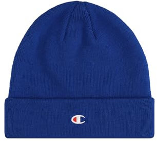 Champion Unisex Lifestyle Caps (806065) -Recycled Acrylic Knitted Yarn Embroiedered C-Logo Beanie-Mütze, Blau (BS008), One Size