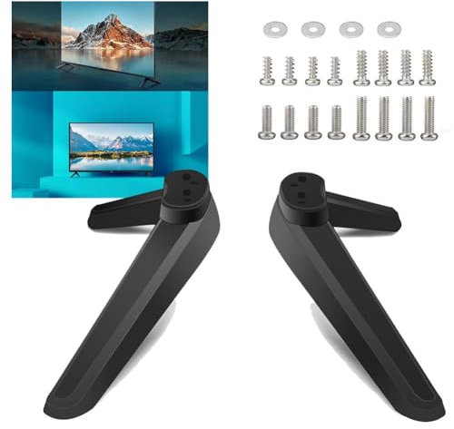 TV Pedestal Feet,2Pcs TV Stand Legs,Universal Table Desk Pedestal TV Stand,TV Stand Base Legs TV Base,TV Stand Mount Table Holder Top Desktop Bracket Accessories