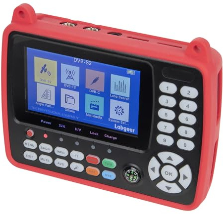 Labgear Signalmessgerät Satellitenfinder S501 DVB-S2/T2 dCSS LNB Satellit/Sky Q und terrestrisches Kombisignalmessgerät Breitbandkompatibel