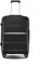 Fancial Robuster Reisekoffer, leise, 360° drehbare Räder, erweiterbares TSA-Schloss, Handgepäck, Aluminiumgriff, Schwarz, Carry-On 20-Inch, Erweiterbares Gepäck mit Spinnrädern