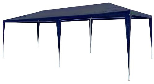 Iiaky Partyzelt 3x6 m PE Blau Kuppelzelt Party Pavillon Aufblasbar Pavillon Faltbar