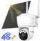 ENSTER 3G/4G LTE Caméra de Surveillance sans Fil Solaire, 2K Camera Extérieure avec Carte Sim, Détection de Personne, Suivi Automatique, Autonome sans WiFi, 10000MAh Batterie, Grand Panneau Solair