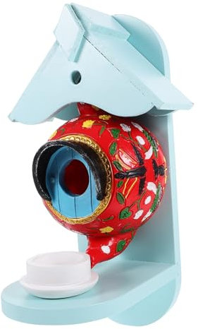 HANABASS 1satz Teekannen-vogelhaus Mit Futterstation Kreatives Nistkasten-Design Für Garten Und Balkon Wetterfest Für Budgies Und Cockatiels Dekoratives Vogelfutterhaus
