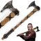 Swords and more Vikings - Ragnar Hache à Main médiévale en Mousse de polyuréthane - Jouet pour Adulte - pour Berserker et Soldat - Costume de Guerrier - Jeu de Bataille - Halloween - Cosplay