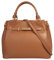 Samantha Look Handtasche Echt Leder Damen | Made in Italy, geräumige Henkeltasche mit Smartphonefach | 022173