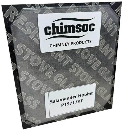 Chimsoc Replacement Stove Glass - Salamander Hobbit (197mm x 173mm Cut Corners)