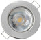 Rolux LED Einbaustrahler IP20 Lotta 12V COB 5W Edelstahl geb. 6 Stück Einbauleuchte 3000K Warmweiß Deckenspot