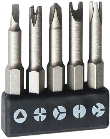 Juego de puntas de destornillador de puntos interiores triangulares en forma de U - Juego de puntas de destornillador - Juego de puntas de destornillador de acero al cromo vanadio para el hogar,