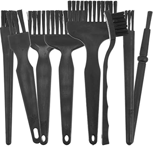 Baluue 8stücke Teiliges Reinigungsbürsten Elektrorasierer Und Haarschneider Antistatische Tragbare Bürsten Zur Entfernung Von Bartresten Und Staub Komfortabler Rutschfester Griff Vielseit