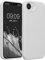 kwmobile Case Compatible with Apple iPhone 16e Case - Slim TPU Silicone Phone Cover - Soft Touch Finish - White