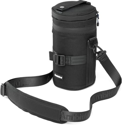 Ambitful Custodia Protettiva Obiettivo, Impermeabile/Antipolvere/Antiurto per Sony, Nikon, Canon, Fujifilm, Tamron, per Obiettivi <100×165mm