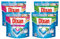 Dixan Power Caps Detersivo in Capsule per Lavatrice - 2 Confezioni Color + 2 Confezioni Classico, Confezione da 4 x 35 capsule - 140 Lavaggi
