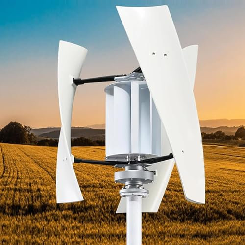 ZWJABYY Kit de generador de turbina eólica,turbina eólica Vertical de levitación magnética de 3000W,12V 24V 48V 220V con Controlador de Carga Impermeable,Equipo generador de Electricidad,48V