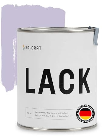Kolorat® Möbelfarbe Violett-Lila 750ml für Innen & Außen | Made in Germany | Hochdeckend, wasserbasiert, geruchsarm, für Holz Metall & Kunststoff, kinderfreundlich nach DIN EN 71-3 vielseitig einsetzbar