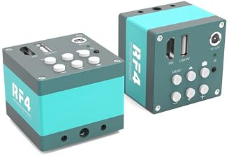 RF-2KC2 Pro 4K-Ultra-HD-Mikroskopkamera – 20 MP USB3.0 mit Fernbedienung für PCB-/SMD-Reparatur/Löten [HDMI + Netzkabel]