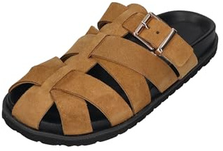 Espadrij L'ORIGINALE Damen Sandalette ROMAIN VELOUR CROISÉ tan clair, Größe:40 EU