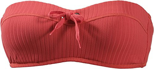 Seafolly Damen Rib Bandeau Bustier Top Badeanzug Bikini, Inka-Rippchen-Gewürz, 36