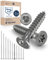 Edelstahlschrauben Torx Holzschrauben 10x140 Edelstahl V2A rostfrei Spanplattenschrauben für Holz Teilgewinde 10mm stark 140mm lang 10 Stück Schrauben Holz A2