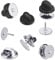 60 Pairs Tie Tack Pin Backs mit Blank Pins, FineGood 30 Sätze Metall Butterfly Clutch Pin Keepers Pin Verschluss & 30 Sätze PVC Rubber Pin Backing Holder Cap mit Pins