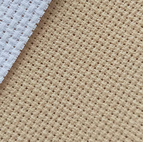 Aida-Stoff mit Zählmuster, 18 Karat, 30,5 x 149,9 cm, Khaki