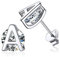 ChicSilver Sterling Silber Ohrstecker mit Zirkonia Buchstabe A Ohrstecker mit Geschenkebox für Damen Frauen Freundin