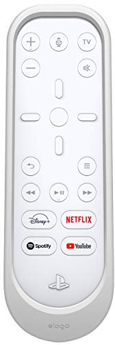 elago Cover Silicone Compatibile con PlayStation 5 Media Remote (Bianco)