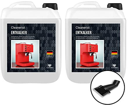 Cleanerist Entkalker Konzentrat für Kaffeevollautomaten & Kaffeemaschinen | Geeignet für alle bekannten Marken | Kalklöser extra gründlich - 2x 5 Liter
