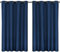 Moon 2er Pack Vorhang Ocean 70% Blickdicht, Ösenvorhang, Höhe 245 cm - Breite 140, verdunkelnd mit 8 Ösen (Navy)