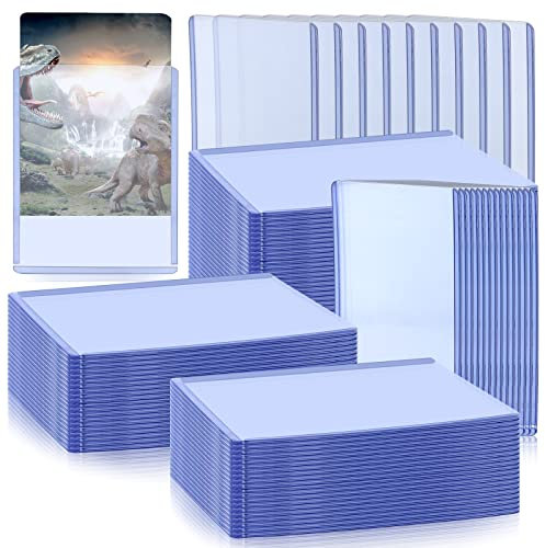 Vmiapxo 100 Stück 7,6 x 10,2 cm Hartplastik-Kartenhüllen, Top-Loader für Karten, wasserdichte Sammelkartenhüllen, Kunststoff-Kartenhalter, Protektoren für Sammelkarten, Spielkarten, Sport,