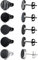 JeweBella 5 Paar Ohrringe Herren Edelstahl Runde Schwarz Matt Knorpel Piercing Ohrstecker Set für Damen Männer Hypoallergen Ohrstecker Herren Schmuck 8/10/12MM