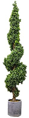 YKHB artificial tree 51in Artificial Cypress Topiary Trees Fake Trees With Pot Faux Plants For Home Office Garden And Store Decor living room garden decoration