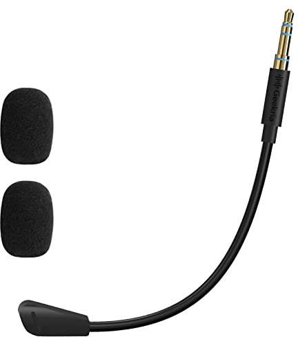 GEEKRIA QuickFit Headset Boom Mic di ricambio 3,5 mm microfono di gioco rimovibile compatibile con Turtle Beach Xbox One Stealth 400 420x 450 500p 520 Recon 50x 50p 50 60p Cuffie da gioco