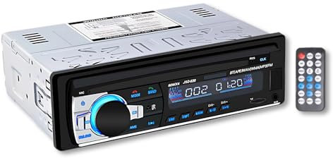 Radio para Automóvil, Control de Voz AI, Pantalla LED, Conexión Dual, Manos Libres, USB2.0, CD, Receptor Estéreo para Automóvil, Compatible con MP3 / WMa/WAV Y Otros Formatos de Audio.