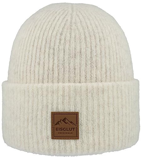 Eisglut Damen Idalenal Merino Mütze, Natur, Einheitsgröße EU