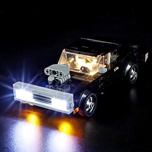 YEABRICKS LED Licht für Lego-76912 Speed Champions Fast & Furious 1970 Dodge Charger R/T Bausteine Modell (Lego Set Nicht enthalten)