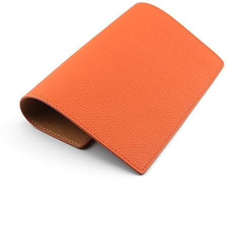 Ruby Lil Schreibtischunterlage Aus Leder, Rindsleder-Mausunterlage, Rutschfeste Schreibtischunterlage, Wasserdichte Schreibunterlage Für Büro Und Zuhause,Orange