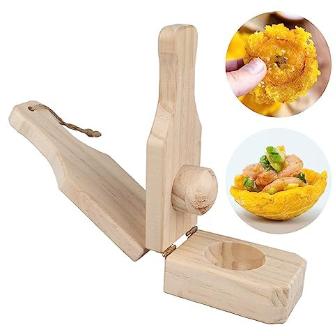 Máquina Trituradora de Plátanos, Máquina para Hacer Cestas de Plátano Profundas Reutilizables con Cordón Colgante para Hacer Tostones, Patacones, Triturar Alimentos