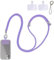 FFTANXS Cuerda para movil,Colgante para movil,Cordon para movil,1.5M Correa movil,Ajustable removible colgador movil,Cuerda movil para colgar para la mayoría de los smartphones (Púrpura)