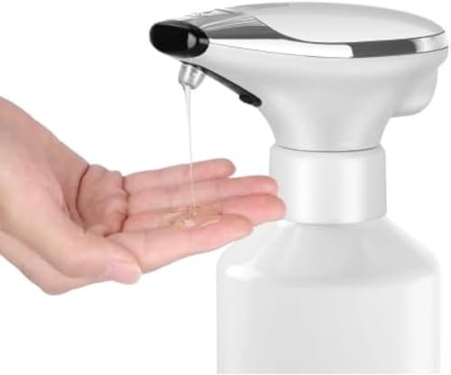 Dispenser automatico di sapone liquido, coperchio touch-free, sensore a infrarossi, pompa di ricambio per sapone liquido per struccante e olio essenziale, dispenser elettrico disinfettante per cucina