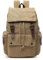 DEEVORCA Fashion Backpack Mens Large Capacity Vintage Rucksack College Bag for 15.6 inches Laptop Daypack Travel Outdoor Camping Work Daily Casual Mens Canvas Knapsack Bag Khaki