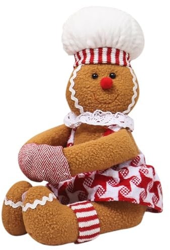 LICHENGTAI Gingerbread Man Christmas Decoration - Wine Bottle Cover, Tree Topper, Ornaments & Curtains