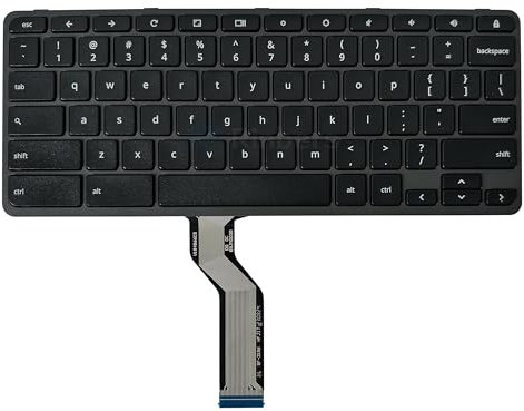 Rinbers Laptop US-Tastatur für Acer Chromebook 11 Spin 311 R721T Tastatur Ersatz NK.I111S.086 NK.I111S.0BA (Schlossschlüssel)
